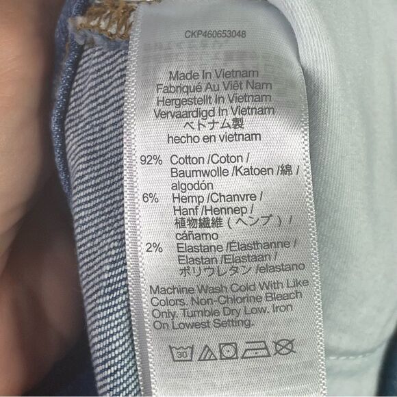 Madewell Denim Shorts Women's 23 Blue High Rise Cut Off Medium Wash Preppy - Picture 5 of 9